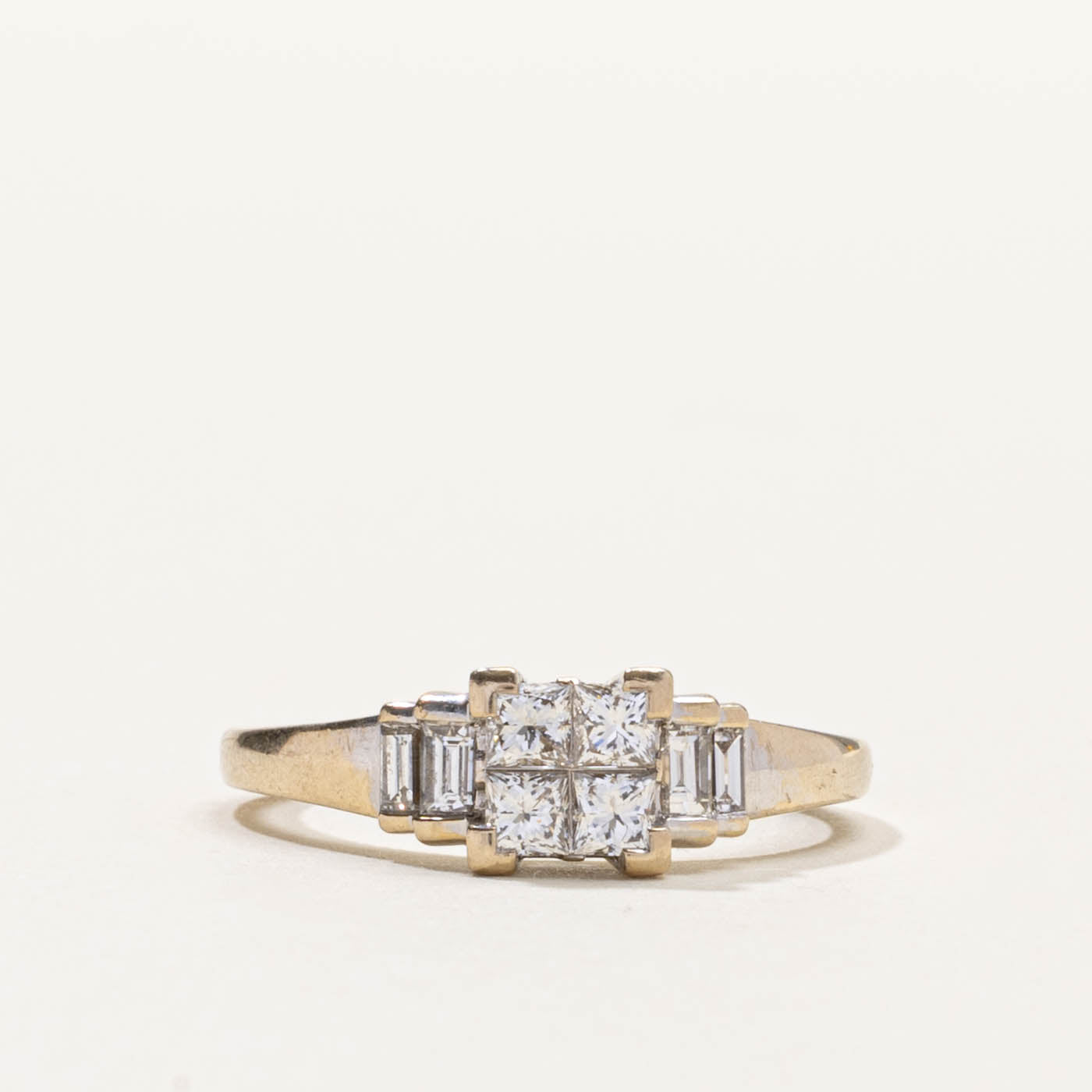 18k Diamond Grid Accented Ring | 0.50ctw | SZ 4.75
