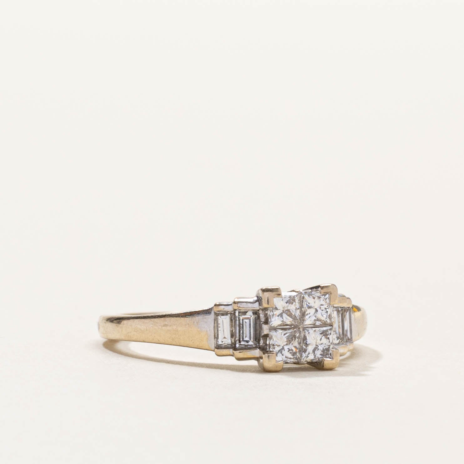 18k Diamond Grid Accented Ring | 0.50ctw | SZ 4.75