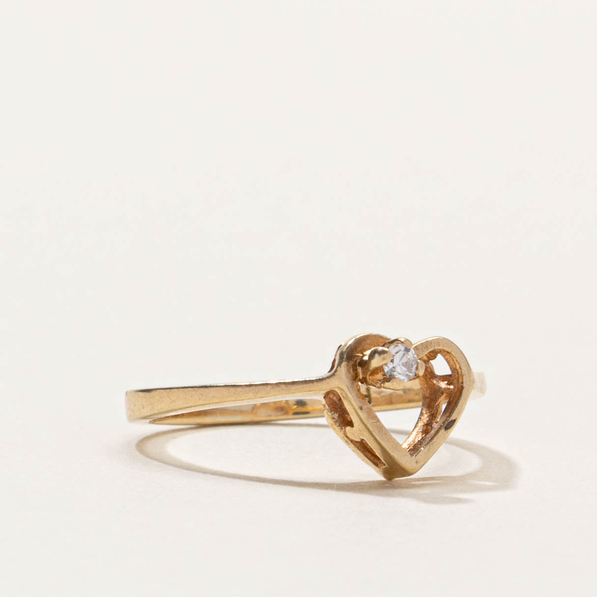10k Diamond Heart Ring | SZ 3