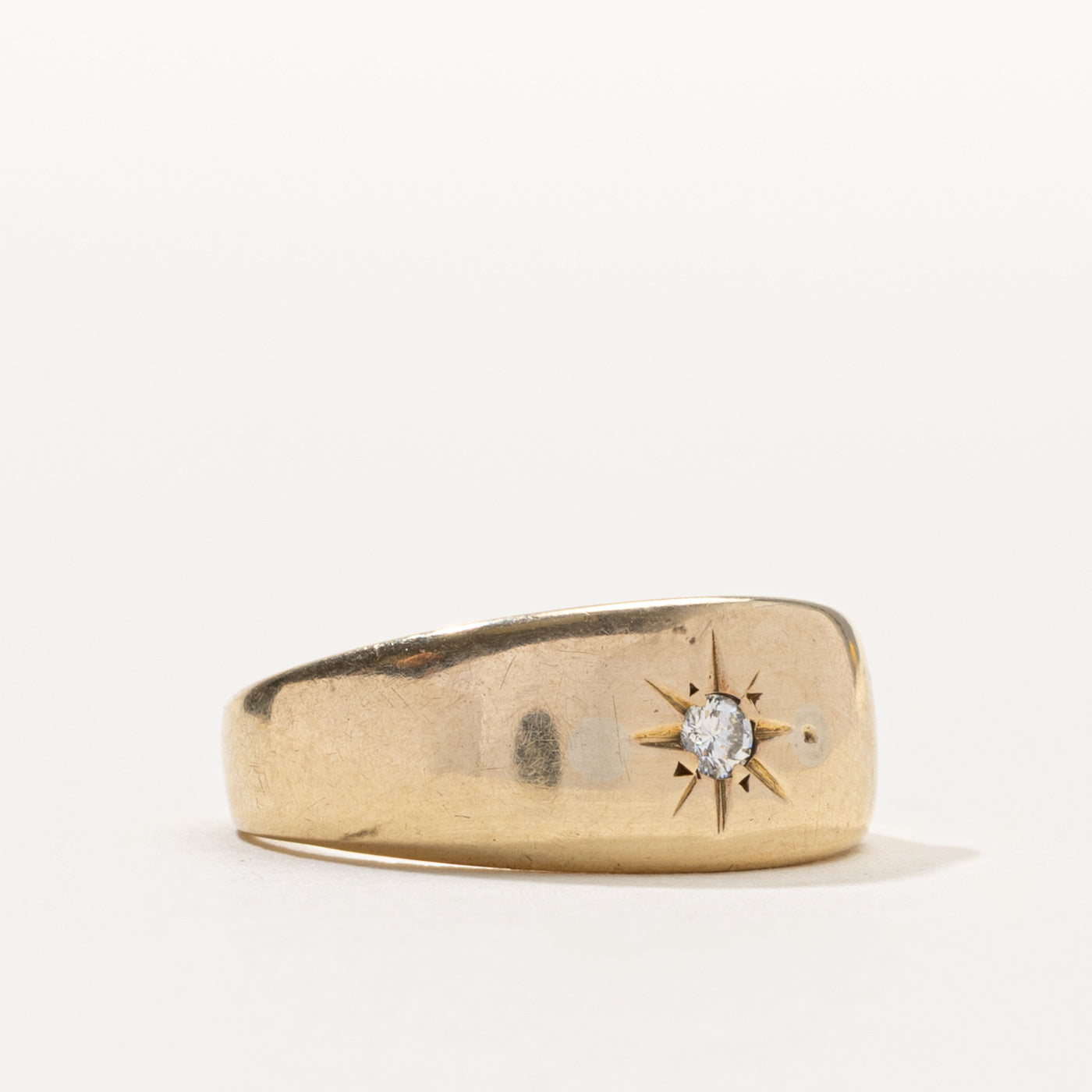 10k Star Set Diamond Band | SZ 6.75