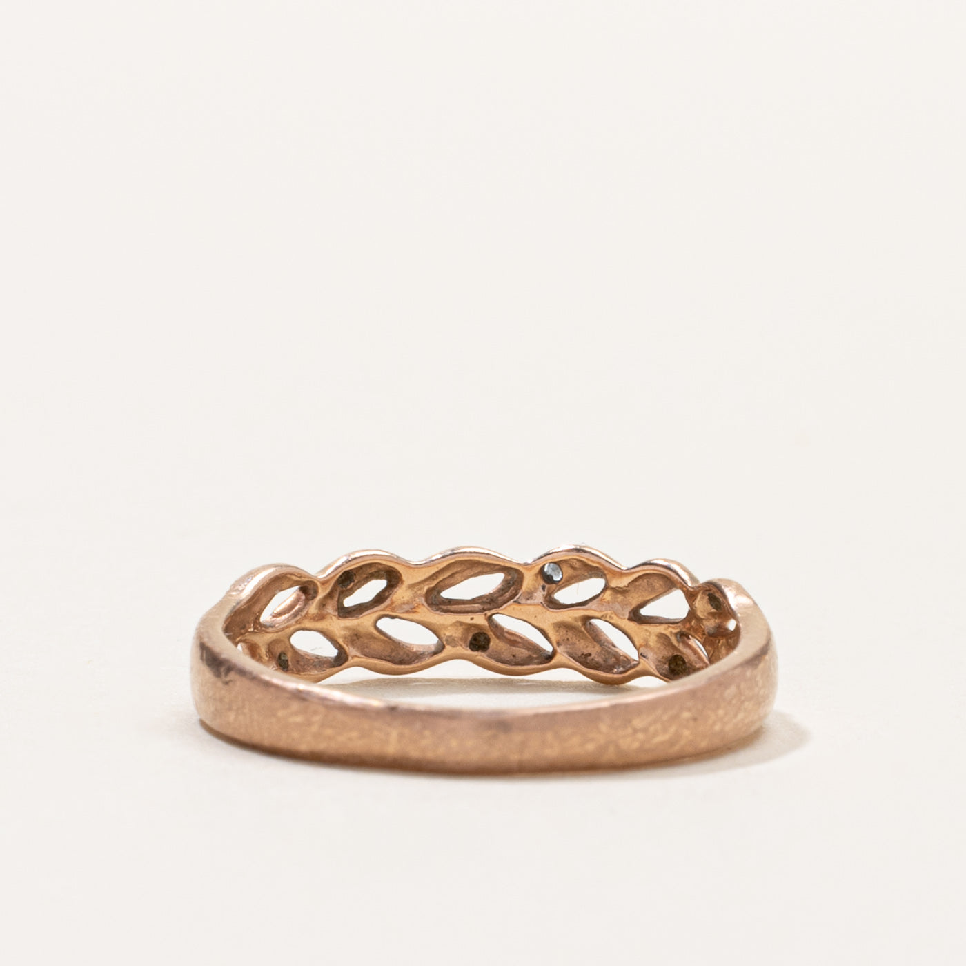 10k Diamond Accent Braided Band | SZ 6.5