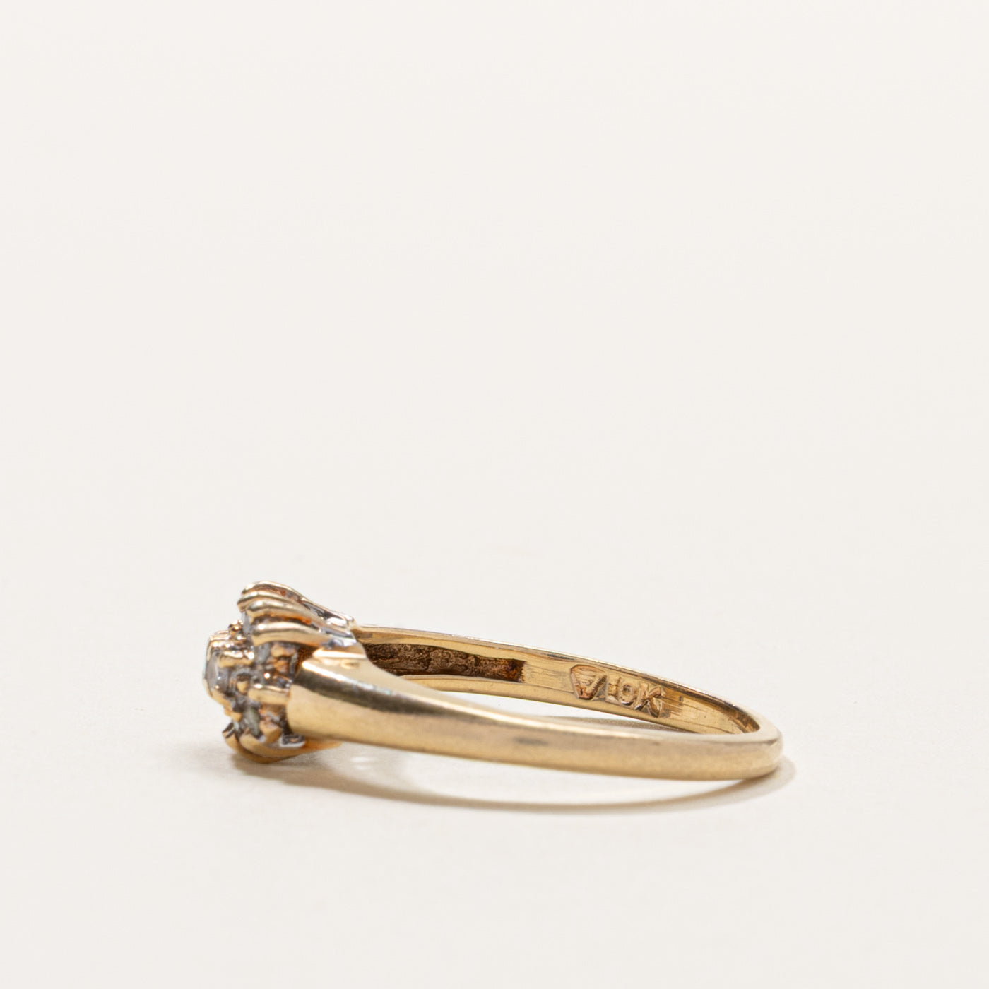 10k Diamond Petal Cluster Ring | SZ 5.25