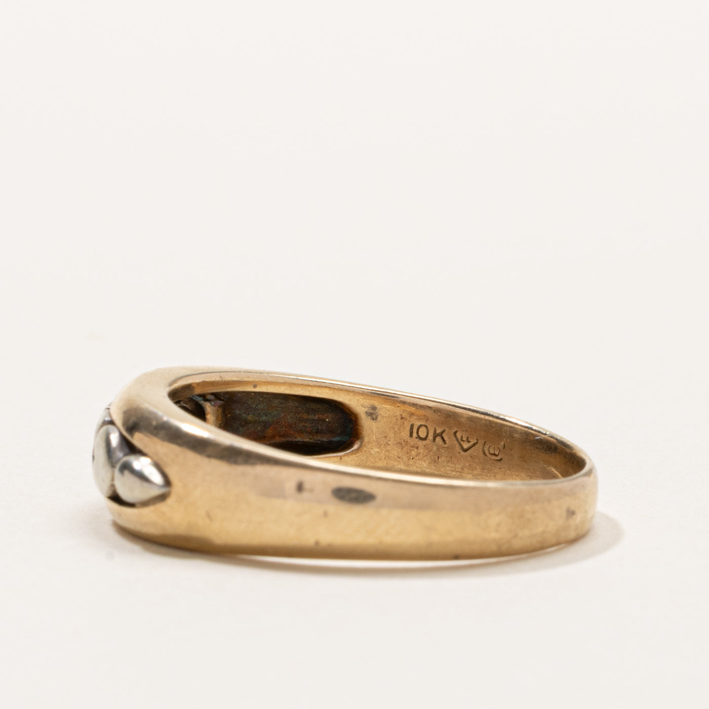 Vintage Canadian Diamond Floral Detail Ring | SZ 10.75