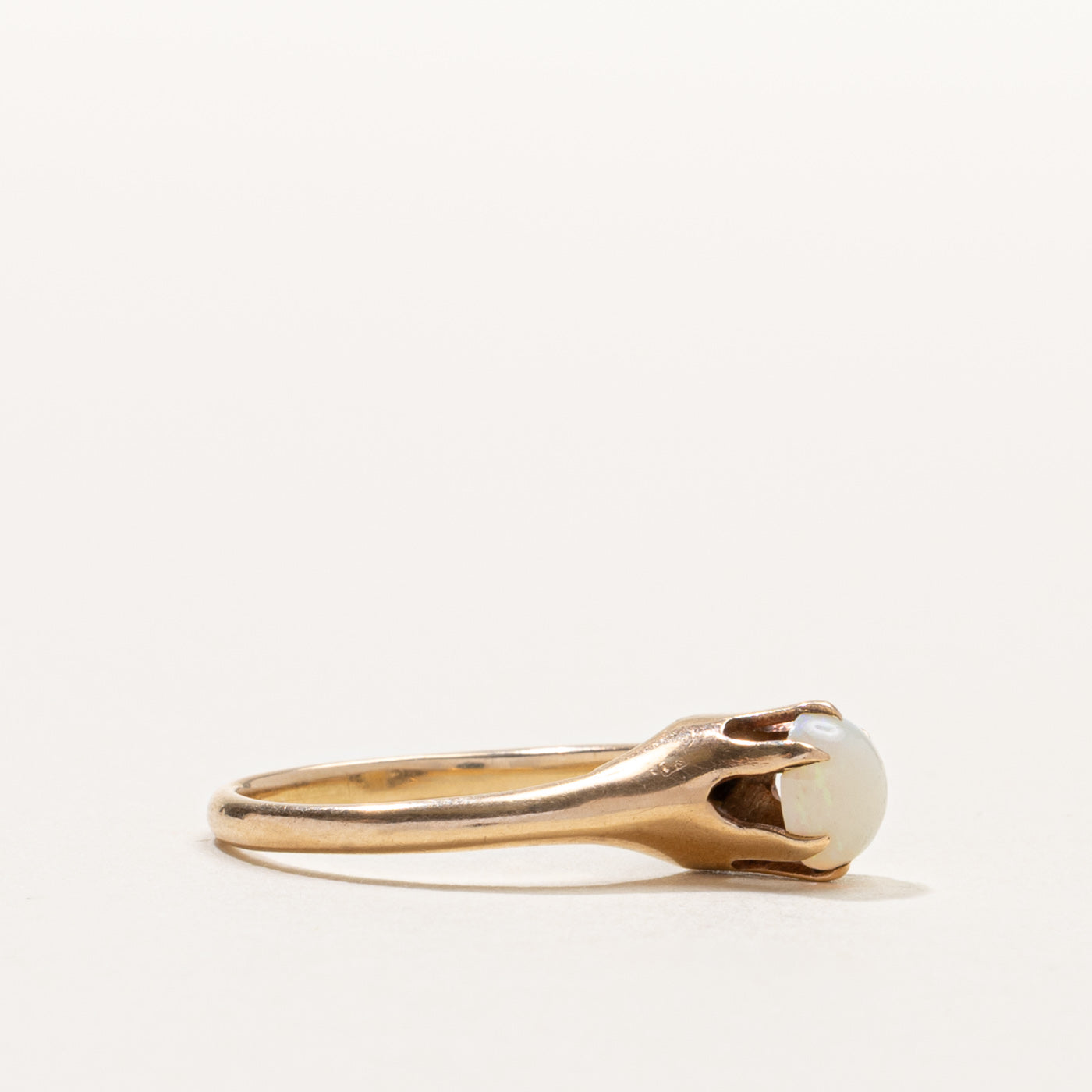 10k Prong Set Solitaire Opal Ring | SZ 6.25