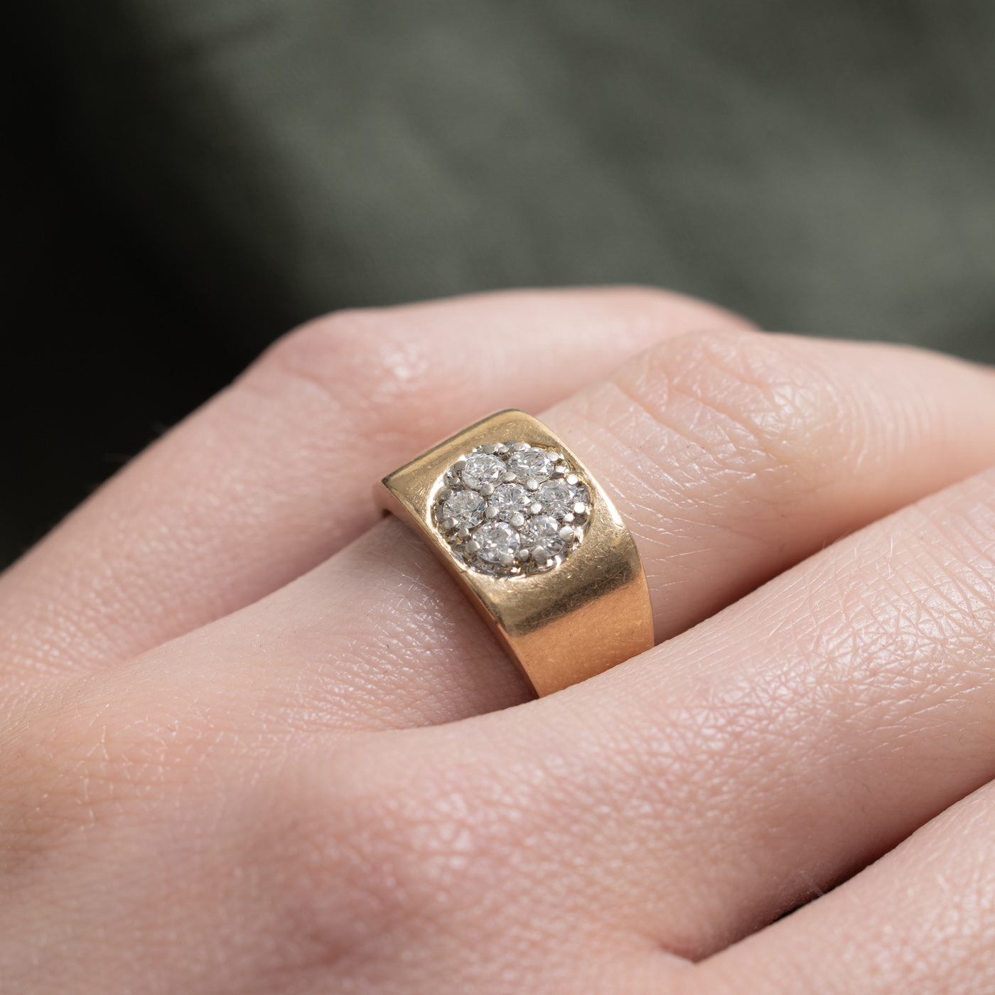 10k Diamond Floral Cluster Ring | 0.35ctw | SZ 5