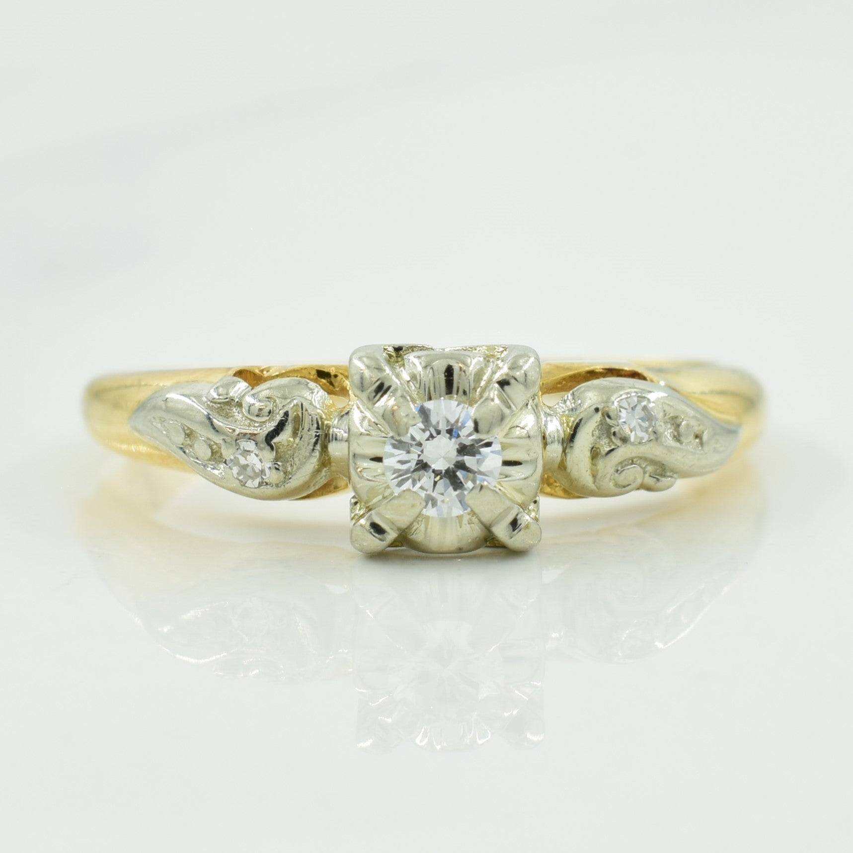 Three Stone Diamond Ring | 0.12ctw | SZ 4.75 |