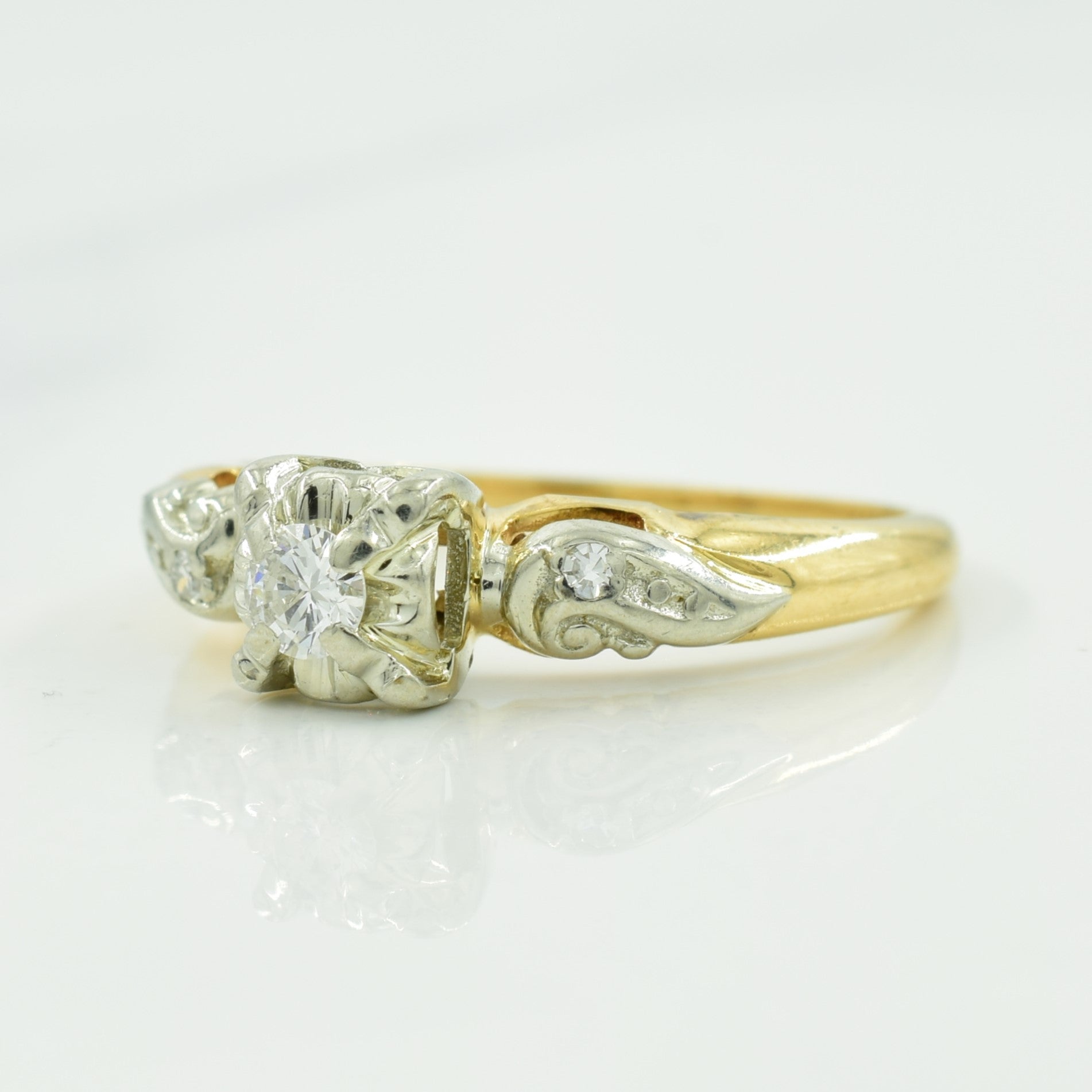 Three Stone Diamond Ring | 0.12ctw | SZ 4.75 |