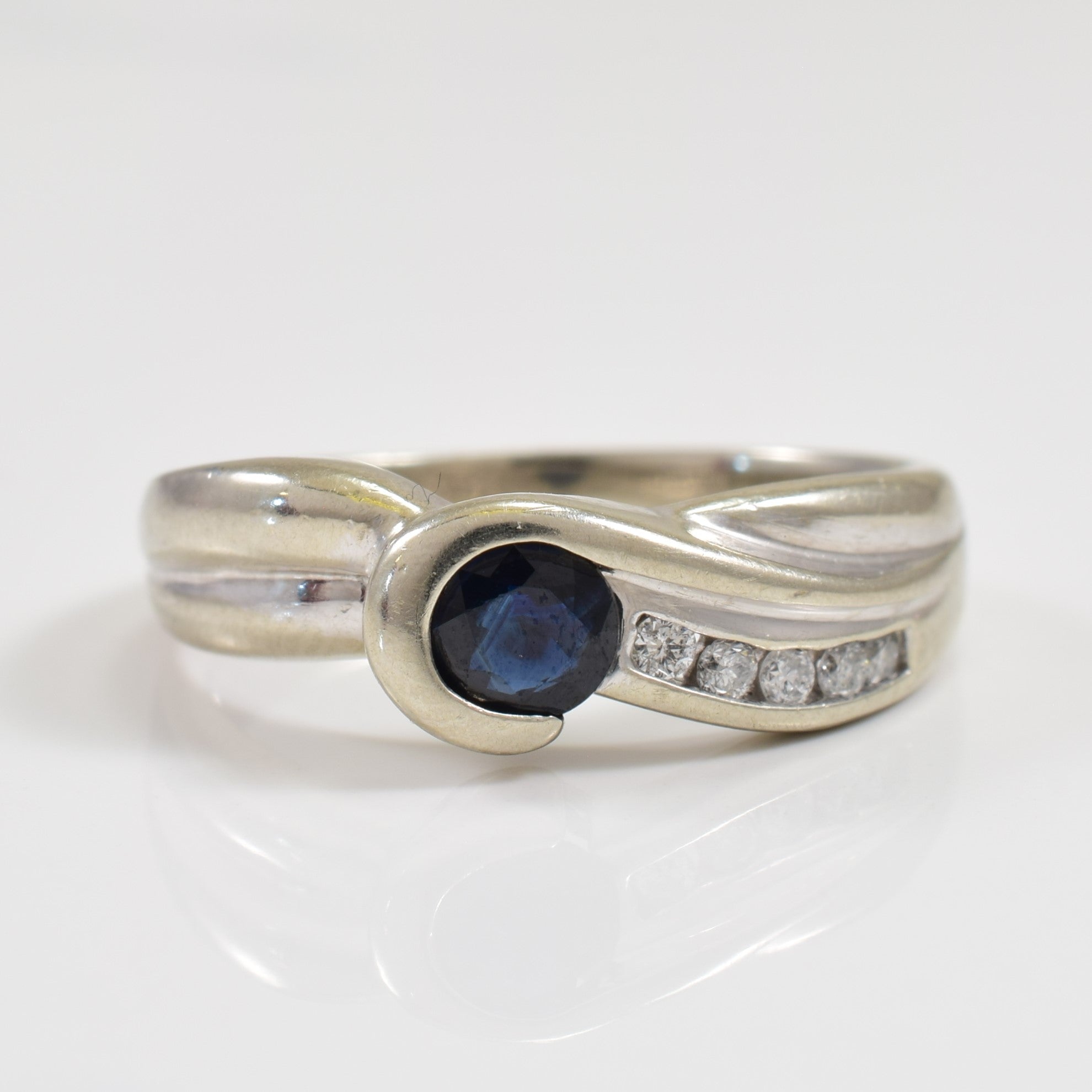 Sapphire & Diamond Ring | 0.40ct, 0.08ctw | SZ 7 |