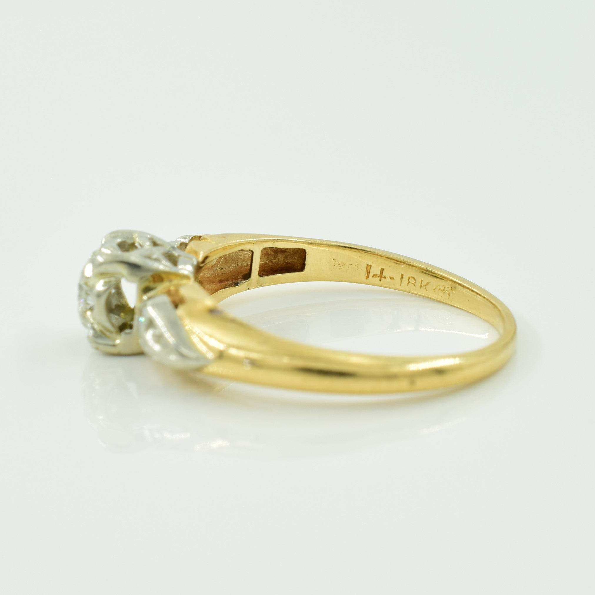 Three Stone Diamond Ring | 0.12ctw | SZ 4.75 |