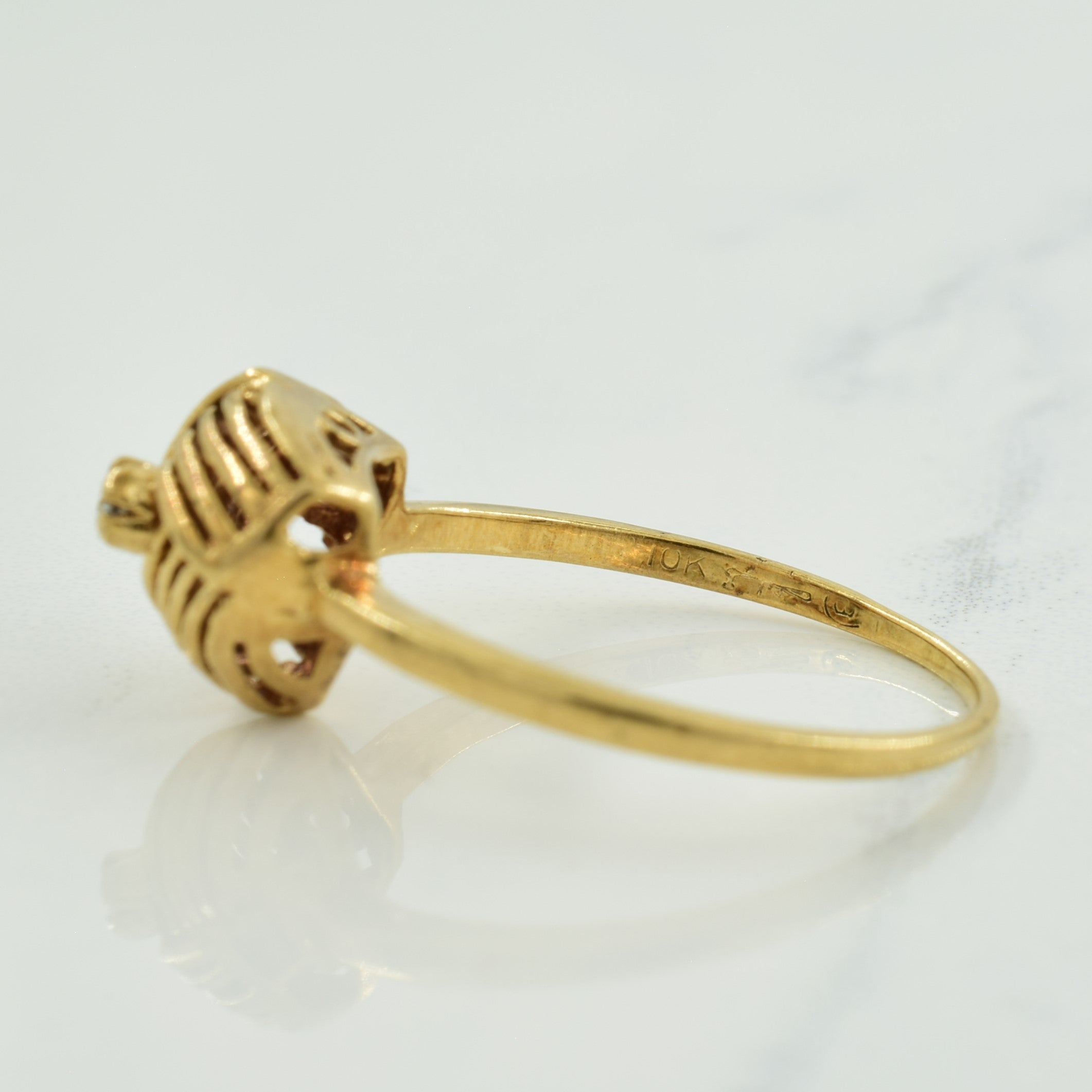 Bague en diamant unique | 0,03 ct | Taille 8,5 |