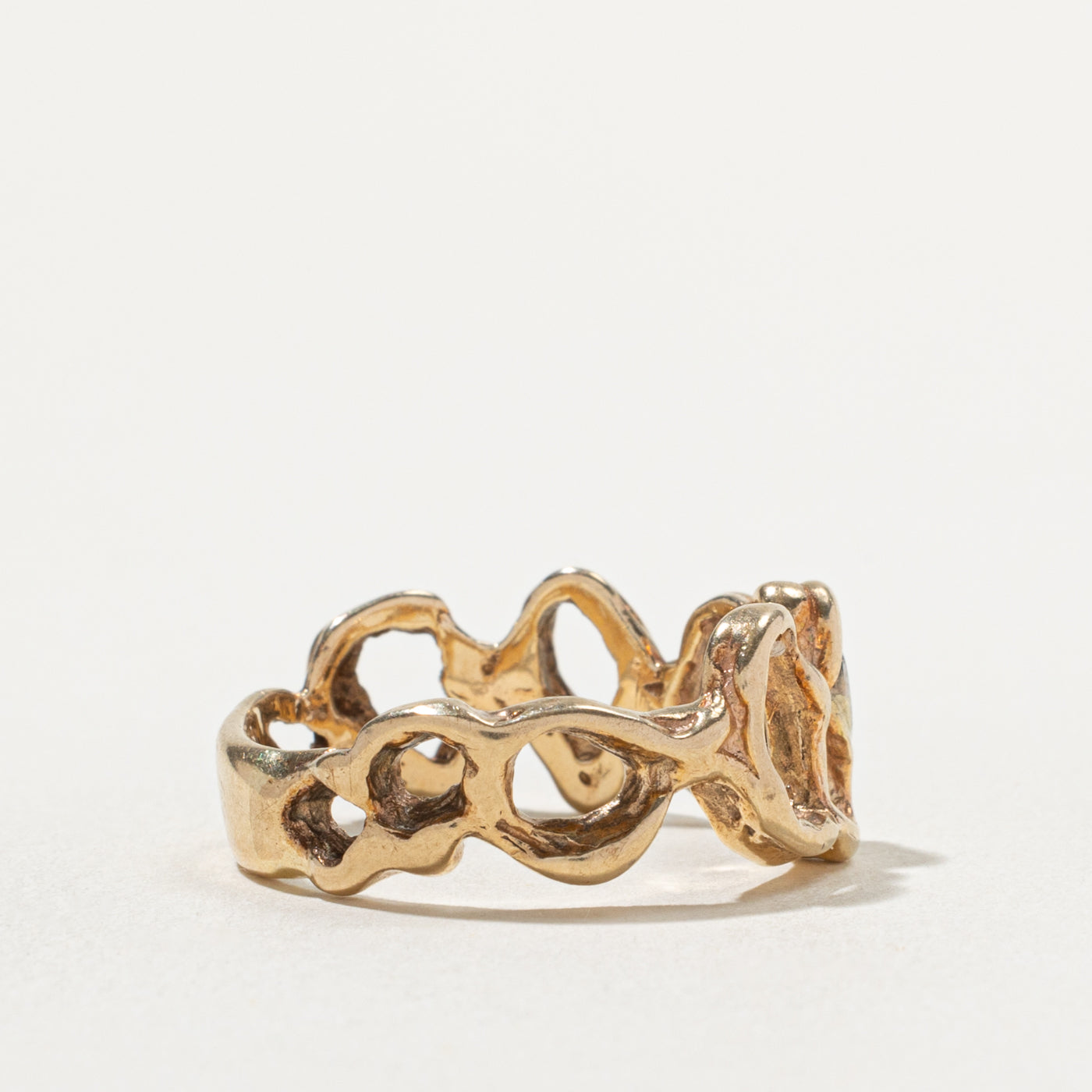 10k Diamond Openwork Abstract Ring | 0.16ct | SZ 8.5