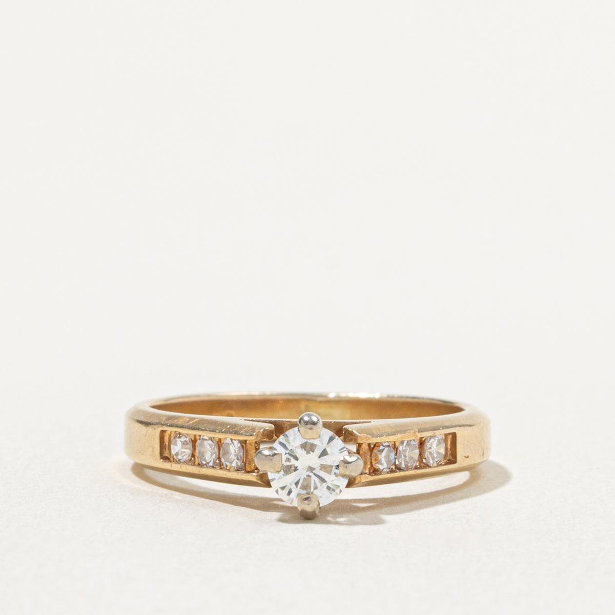 14k Yellow Gold Diamond Engagement Ring | 0.31ctw | SZ 4.5