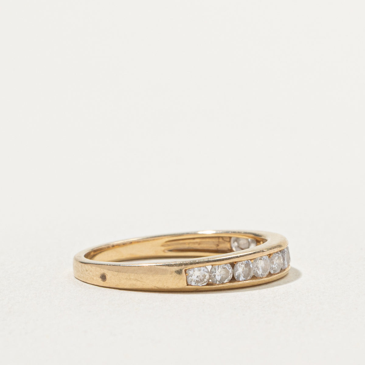 14k Semi Eternity Channel Set Diamond Band | 0.44ctw | 1.80mm | SZ 6.25