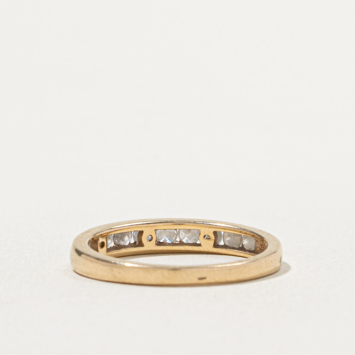 14k Semi Eternity Channel Set Diamond Band | 0.44ctw | 1.80mm | SZ 6.25
