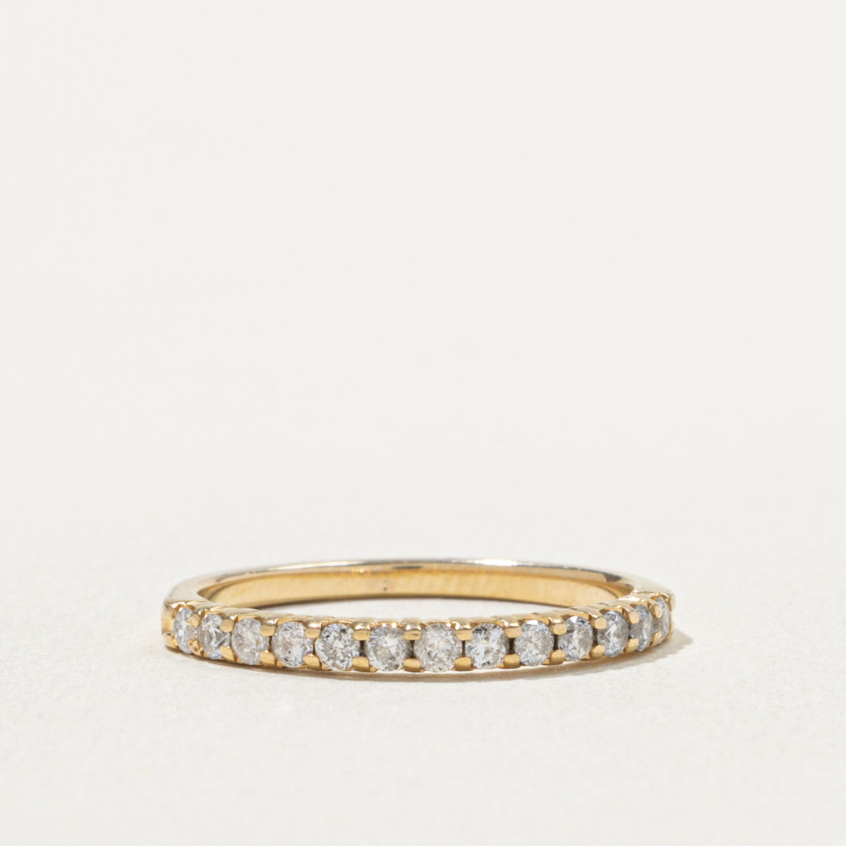 14k Semi Eternity Diamond Band | 0.26ctw | 1.49mm | SZ 5.5