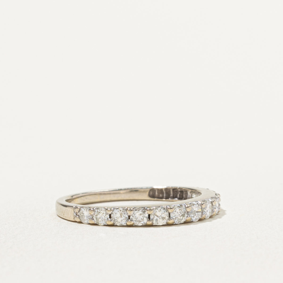 14k Semi Eternity Diamond Band | 0.43ctw | 2.5mm | SZ 6.75