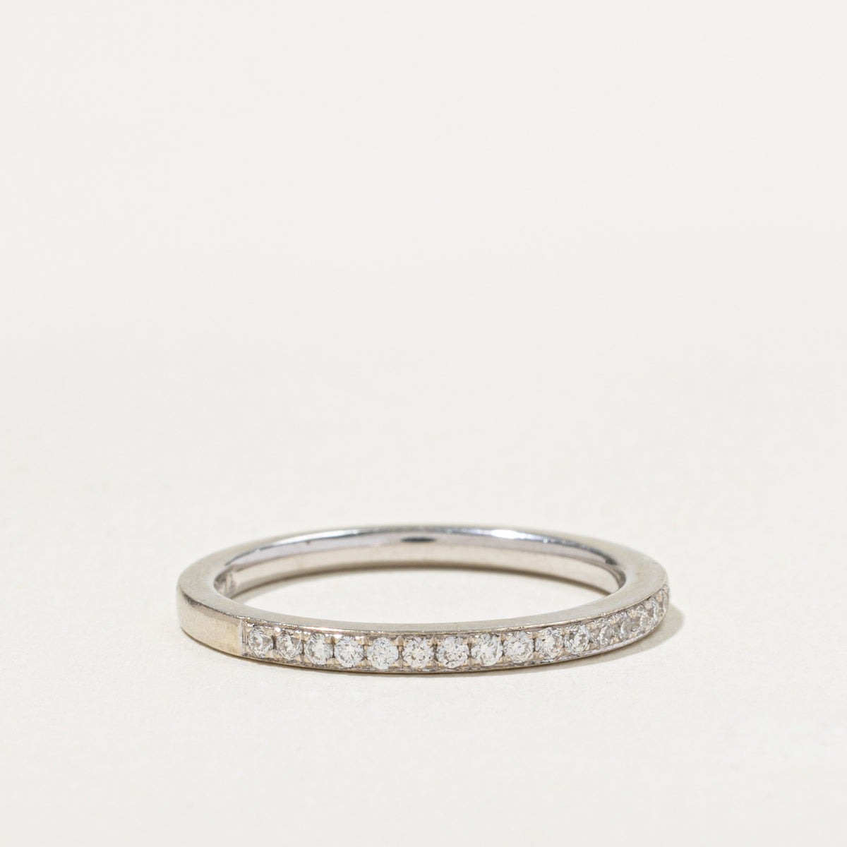 14k Semi Eternity Pavé Set Diamond Band | 0.17ctw | 1.80mm | SZ 6.5