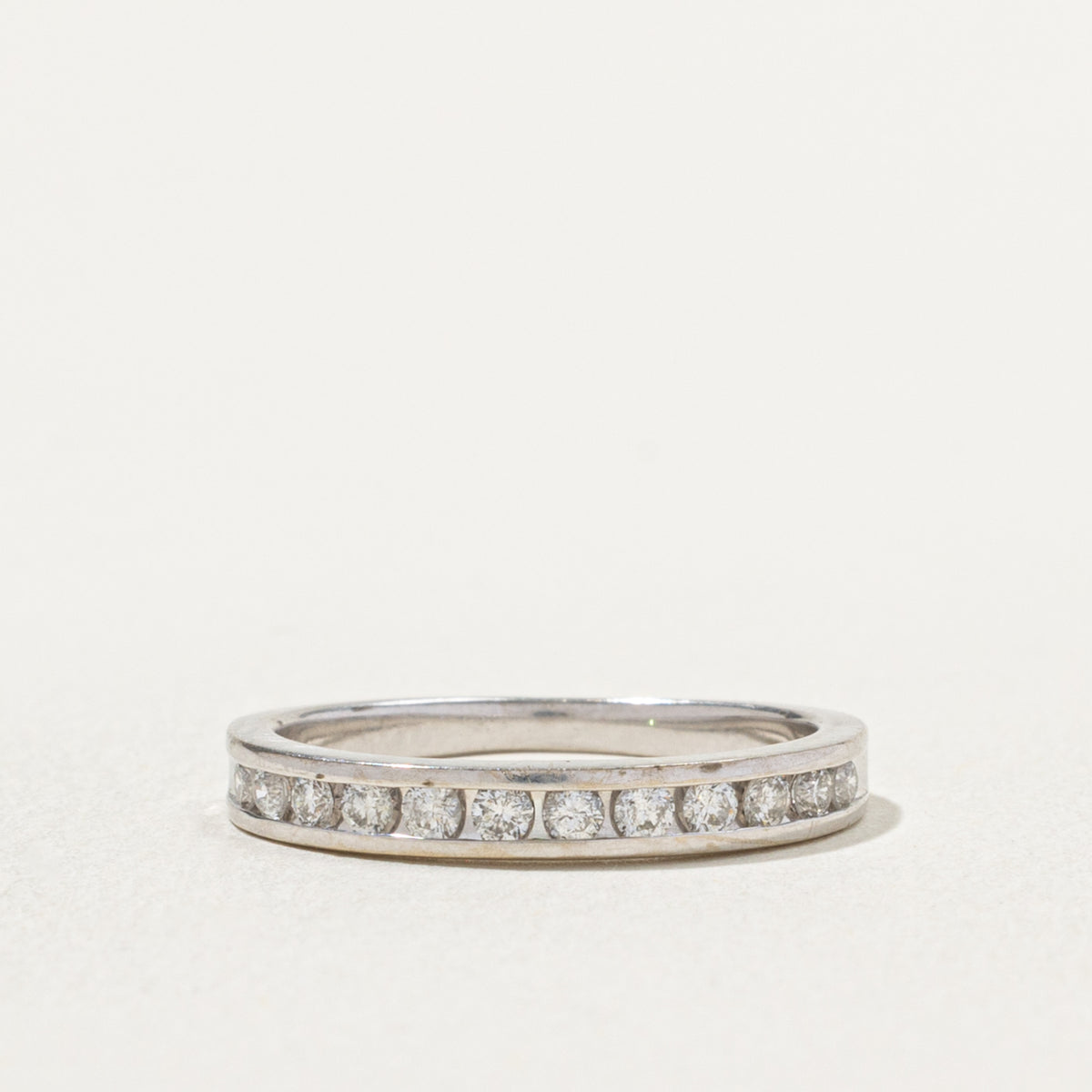 10k Semi Eternity Channel Set Diamond Band | 0.24ctw | 2.76mm | SZ 5