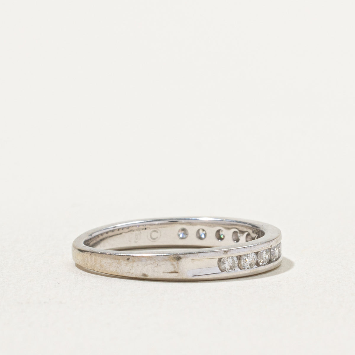 10k Semi Eternity Channel Set Diamond Band | 0.24ctw | 2.76mm | SZ 5