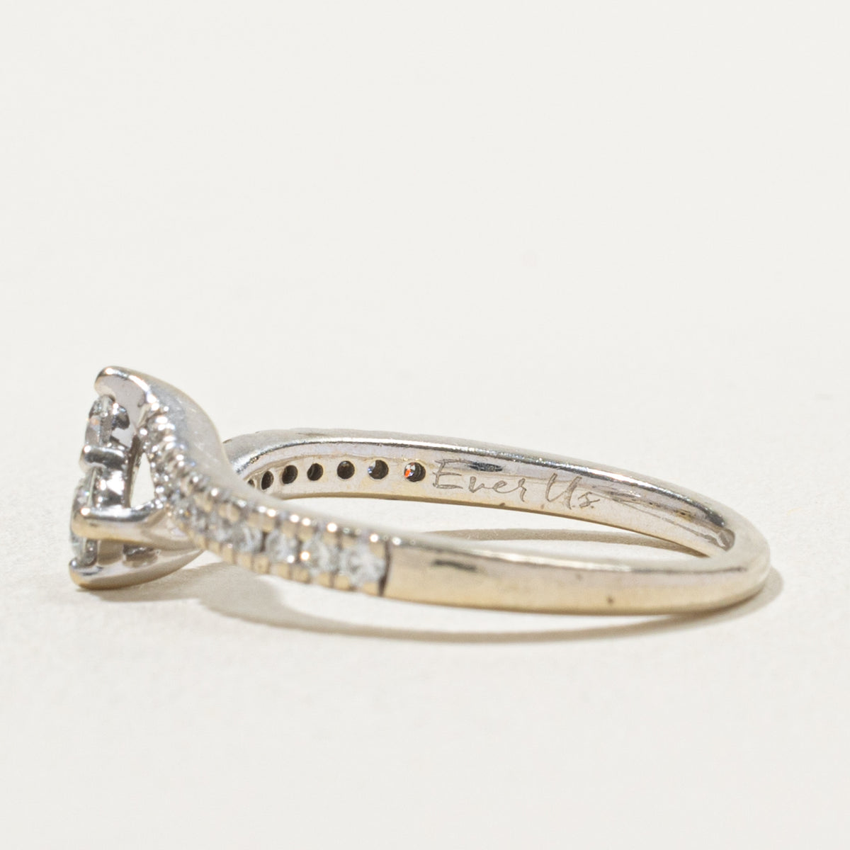14k Two Stone Diamond Bypass Ring | 0.46ctw | SZ 7.5