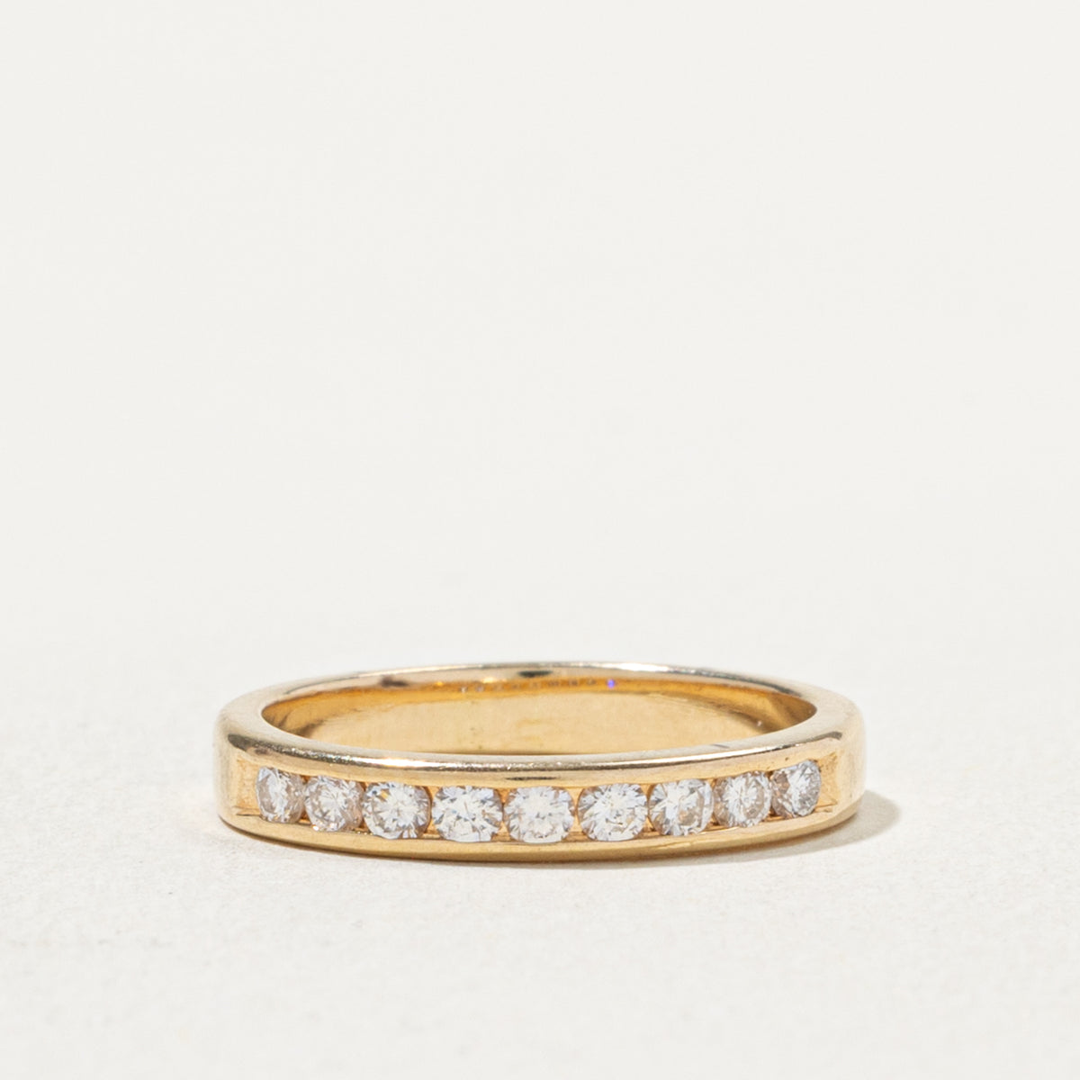 14k Semi Eternity Channel Set Diamond Band | 0.22ctw | 2.65mm | SZ 3.25
