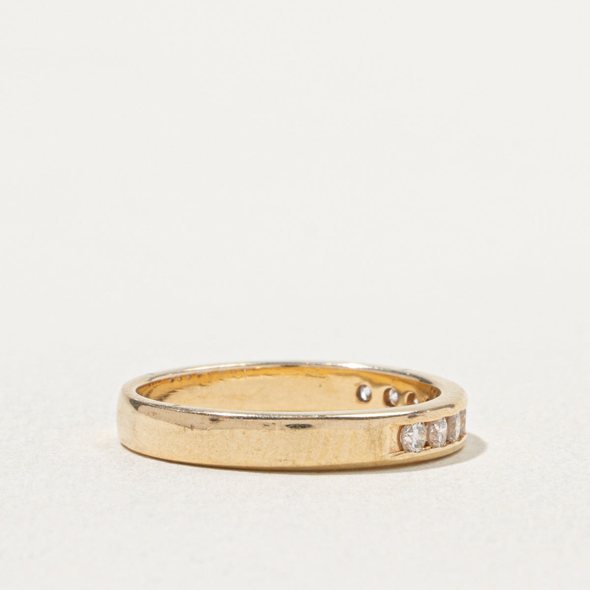 14k Semi Eternity Channel Set Diamond Band | 0.22ctw | 2.65mm | SZ 3.25