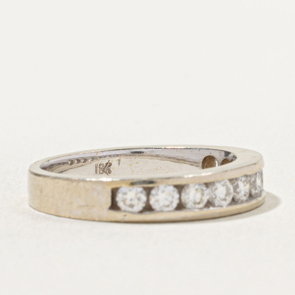 18k Semi Eternity Channel Set Diamond Band | 0.50ctw | 4.0mm | SZ 6.5