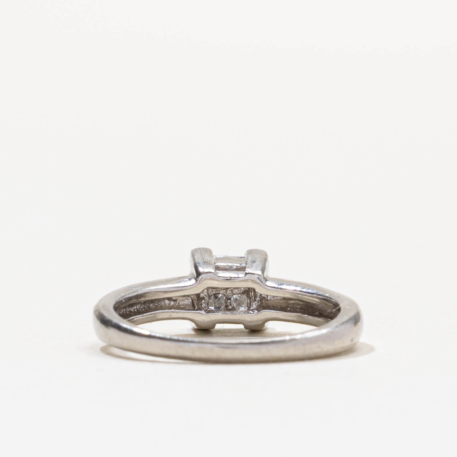 Princess Cut Diamond Invisible Set Ring | 0.25ctw | SZ 3.75