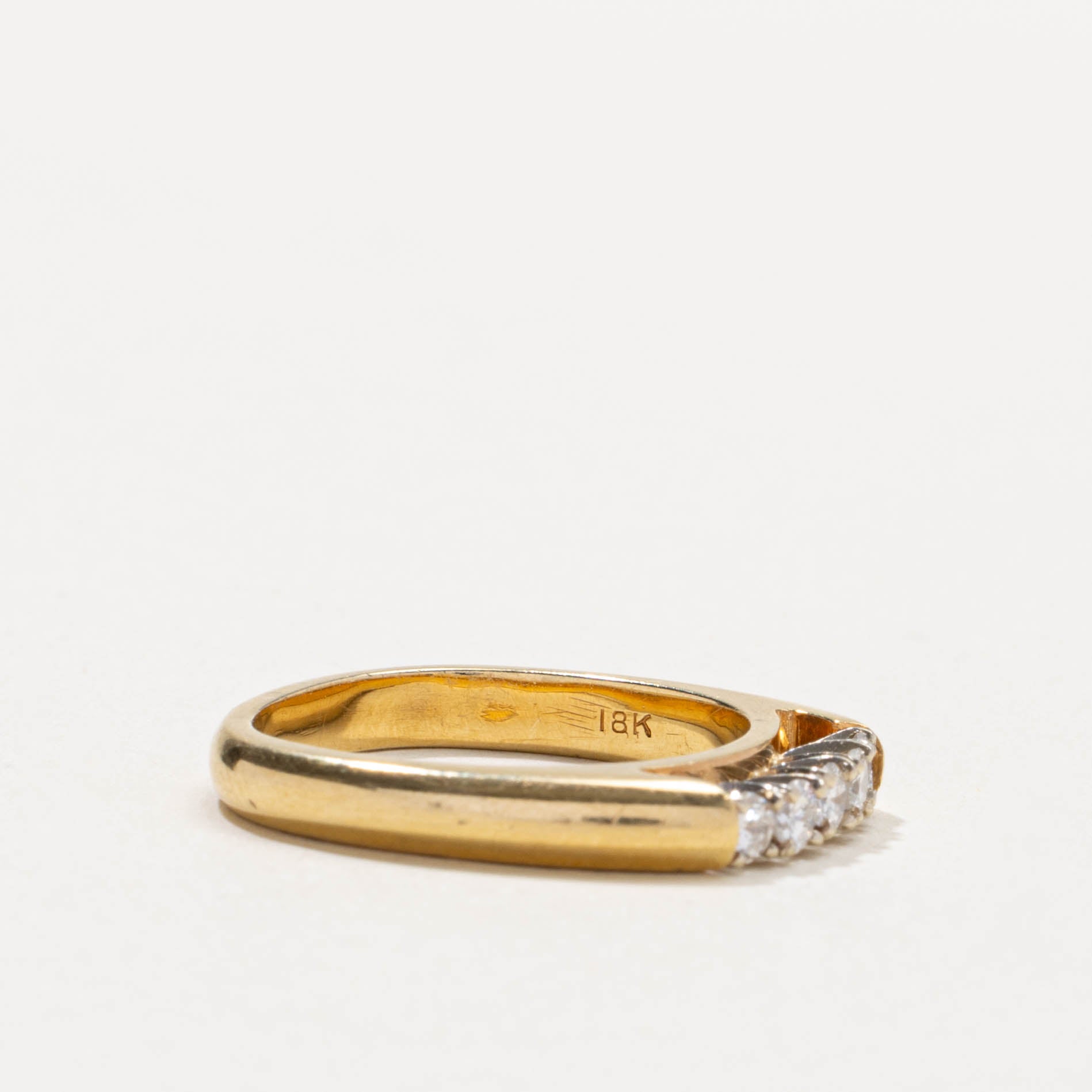 18k Diamond Five Stone Band | 0.28ctw | 3mm | SZ 6