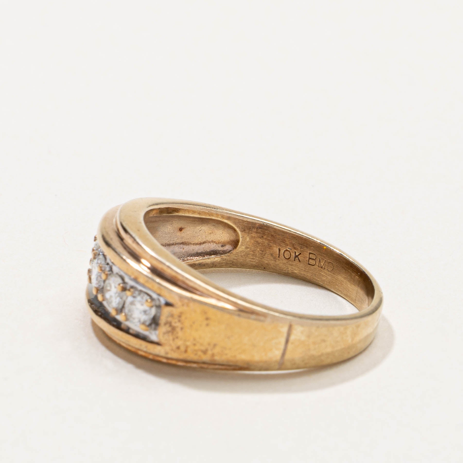 10k Five Stone Diamond Dome Ring | 0.50ctw | SZ 10.5