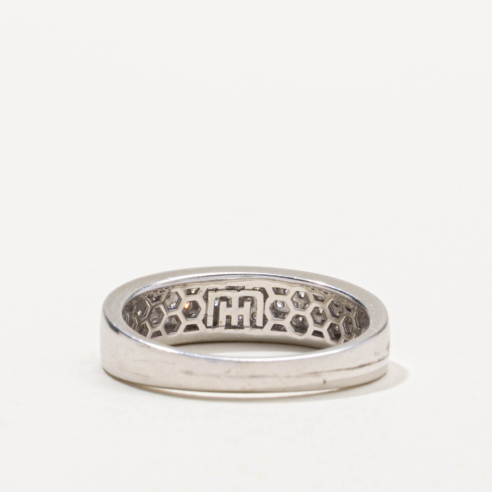 10k Pave Set Diamond Band | 0.33ctw | SZ 10.25