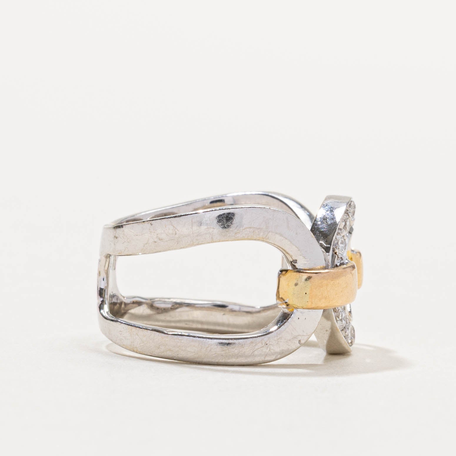 18k Diamond Circular Cocktail Ring | 0.20ctw | SZ 4.25