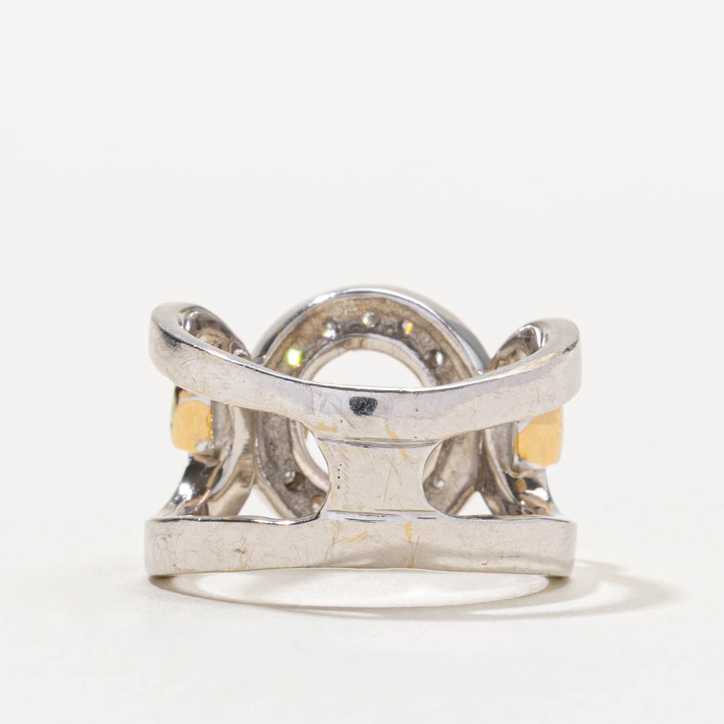 18k Diamond Circular Cocktail Ring | 0.20ctw | SZ 4.25
