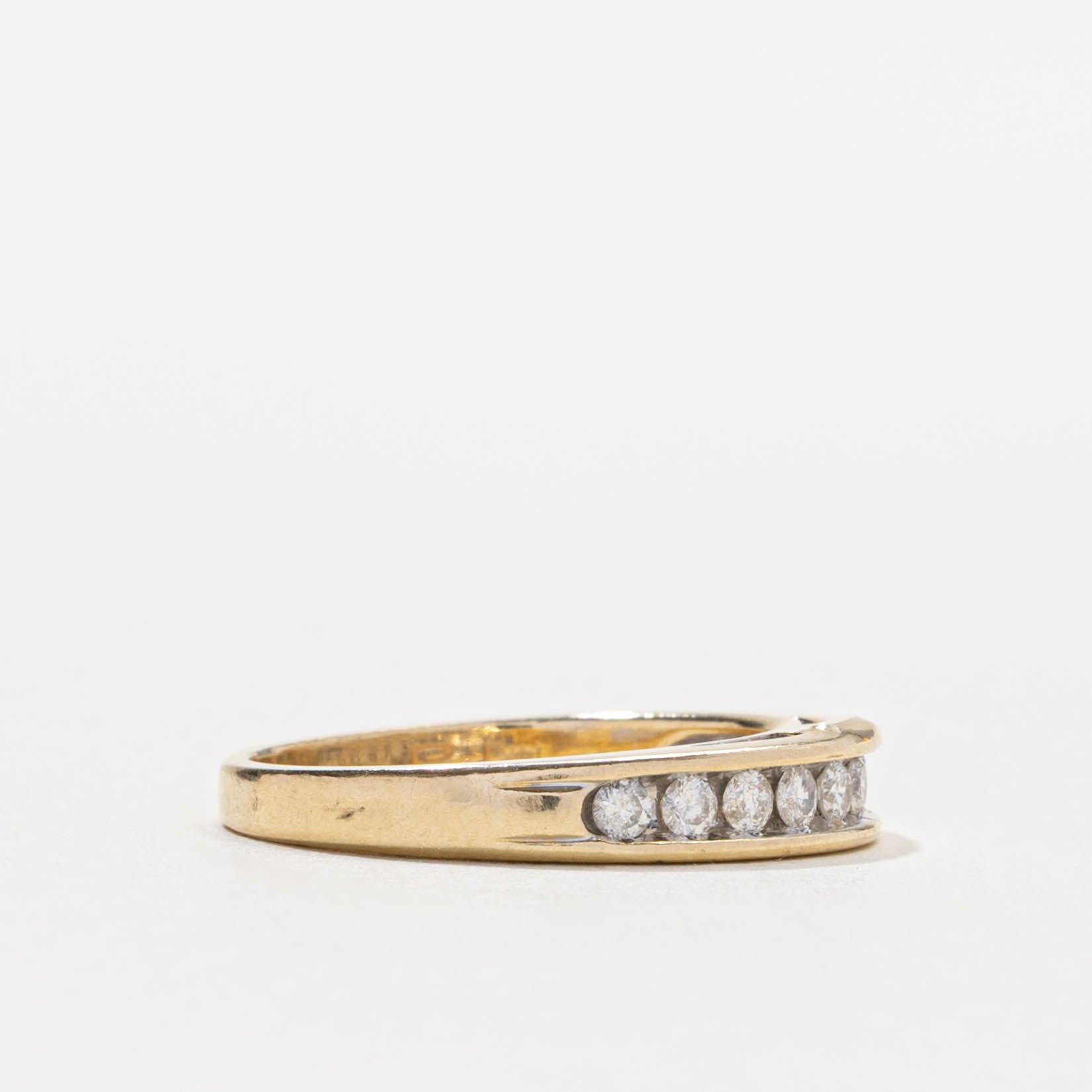 14k Semi-Eternity Diamond Channel Set Ring | 0.35ctw | SZ 6.75