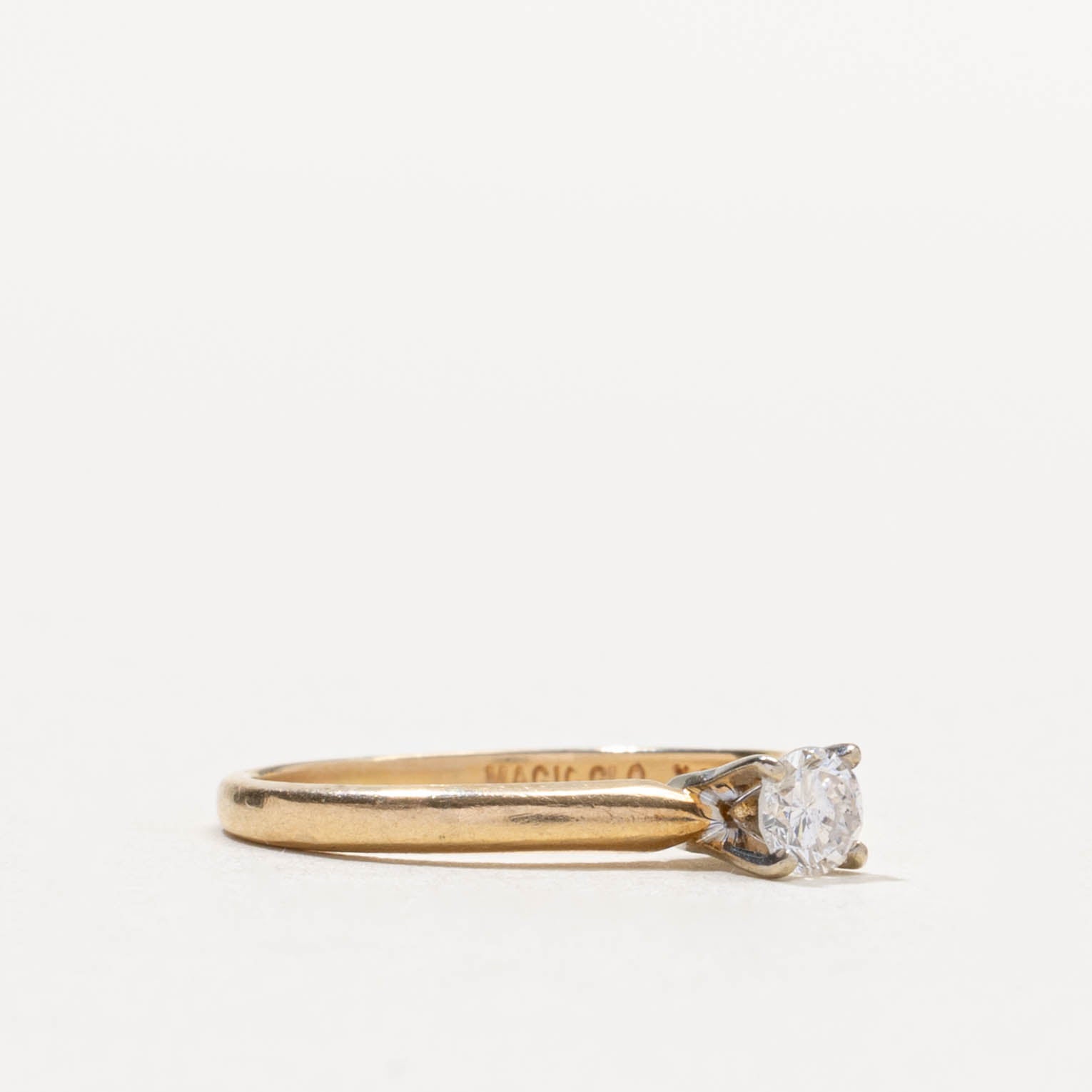 14k Solitaire Diamond Engagement Ring | 0.21ct | SZ 5