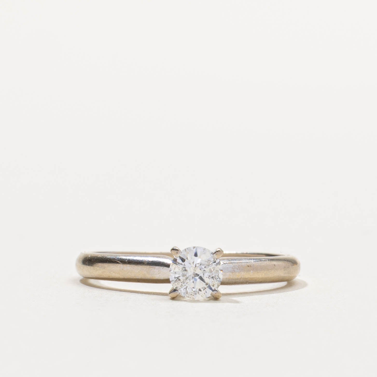 14k Solitaire Diamond Engagement Ring | 0.34ct I1 H/I | SZ 6