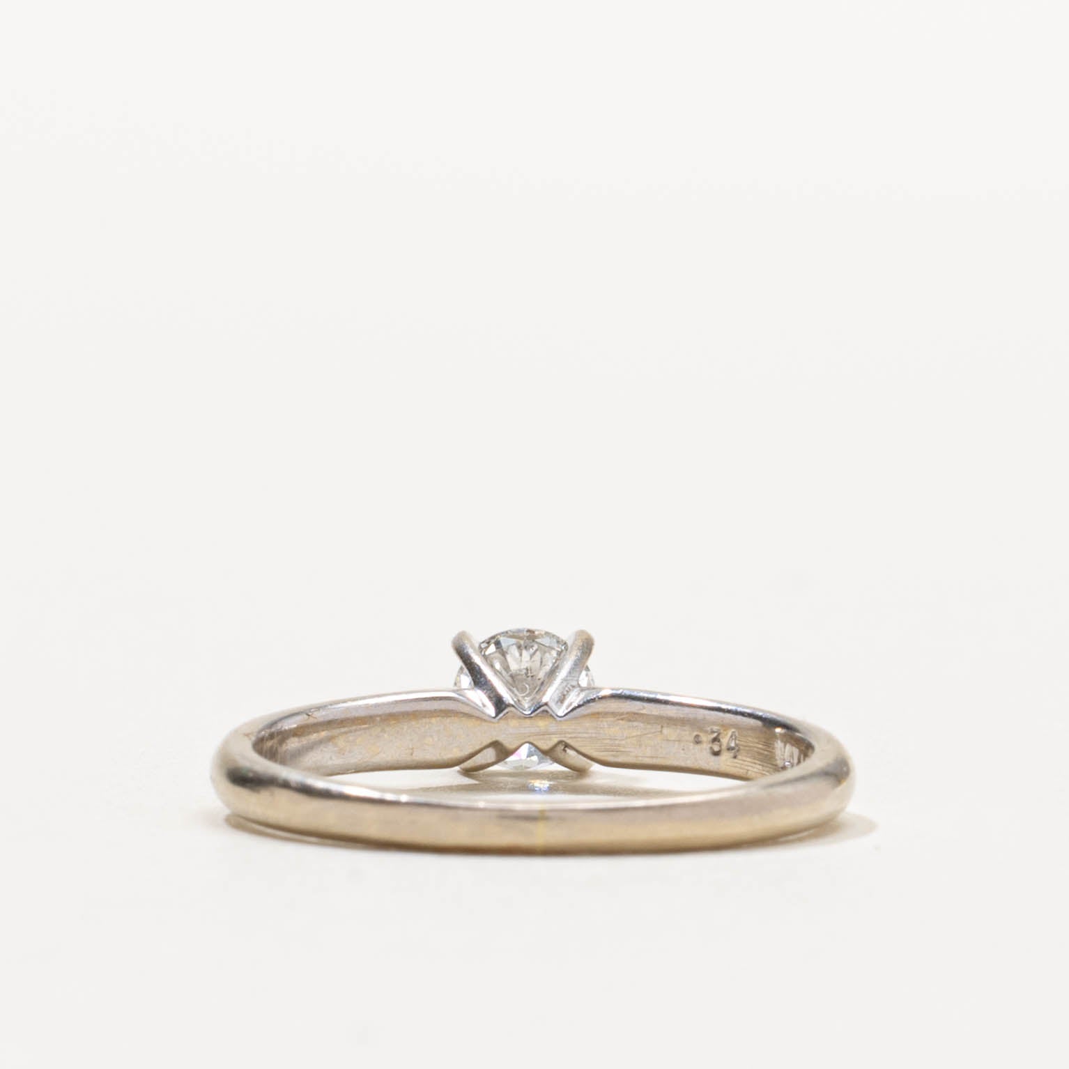 14k Solitaire Diamond Engagement Ring | 0.34ct I1 H/I | SZ 6