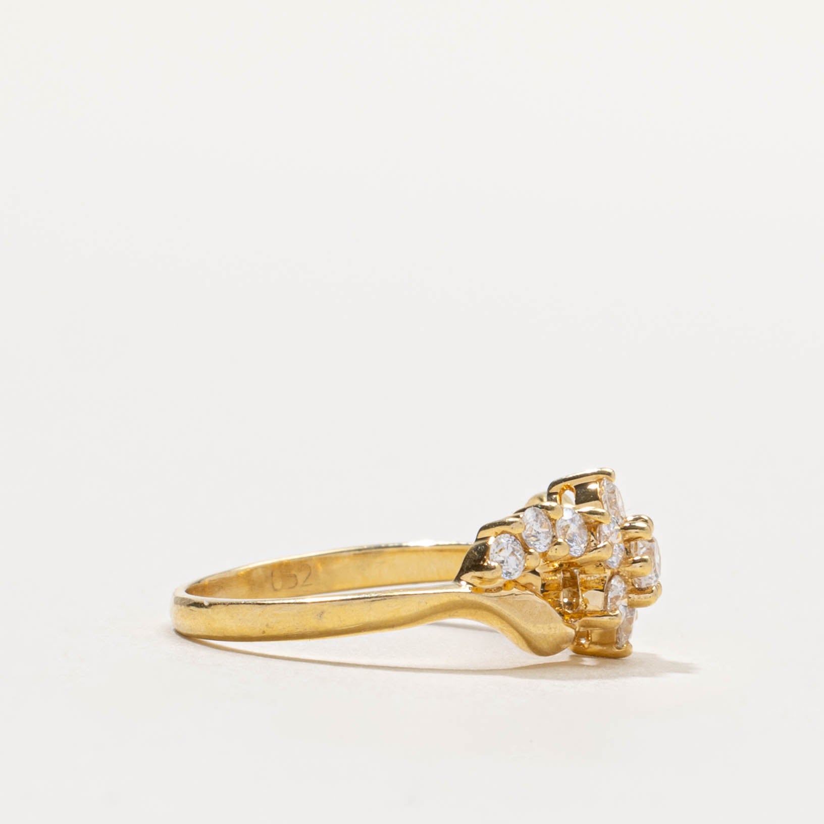 18k Diamond Petal Cluster Infinity Ring | 0.52ctw | SZ 4.75