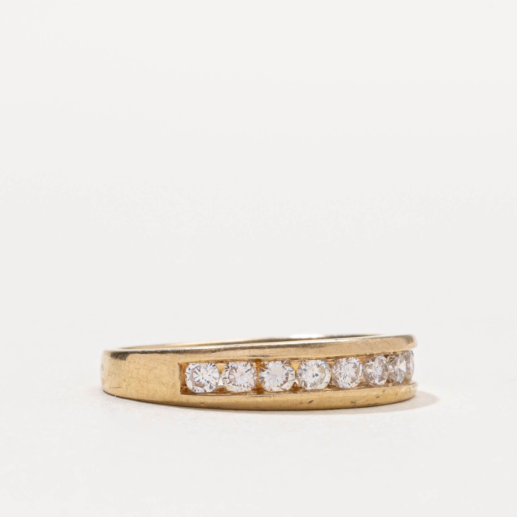 14k Semi-Eternity Diamond Channel Set Ring | 0.50ctw | SZ 6