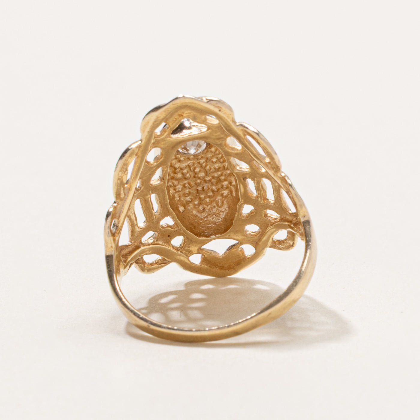 10k Star Set Diamond Openwork Ring | 0.17ctw | SZ 4.5