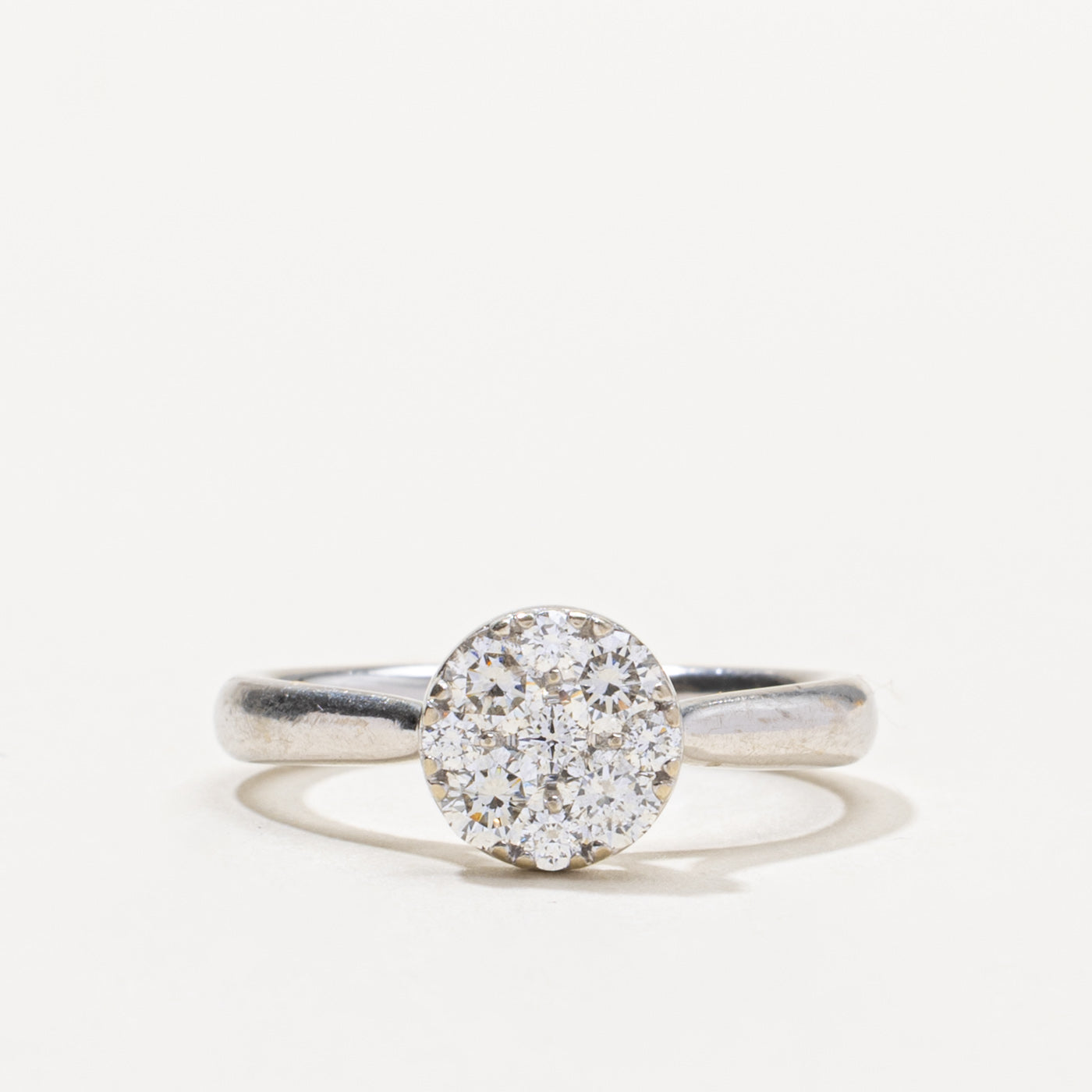 14k Diamond Illusion Cluster Ring | 0.66ctw | SZ 7