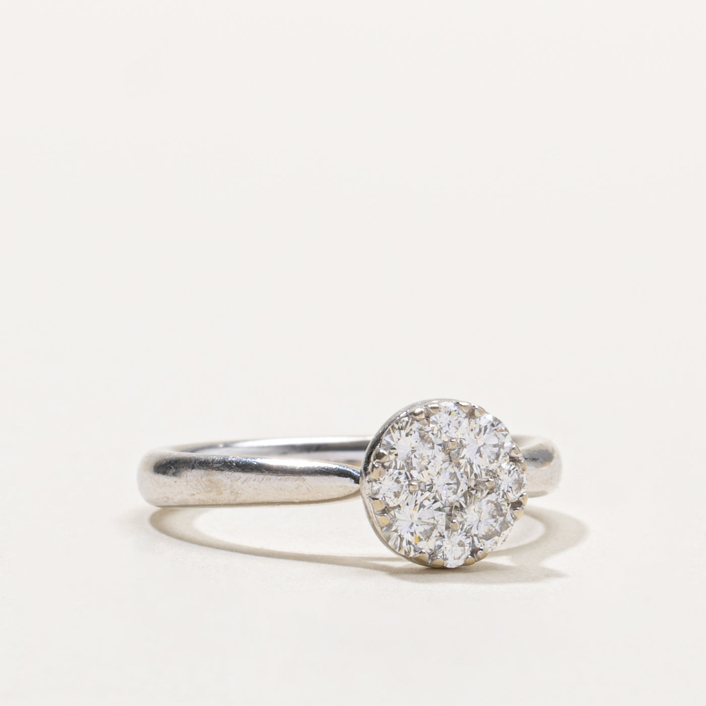 14k Diamond Illusion Cluster Ring | 0.66ctw | SZ 7