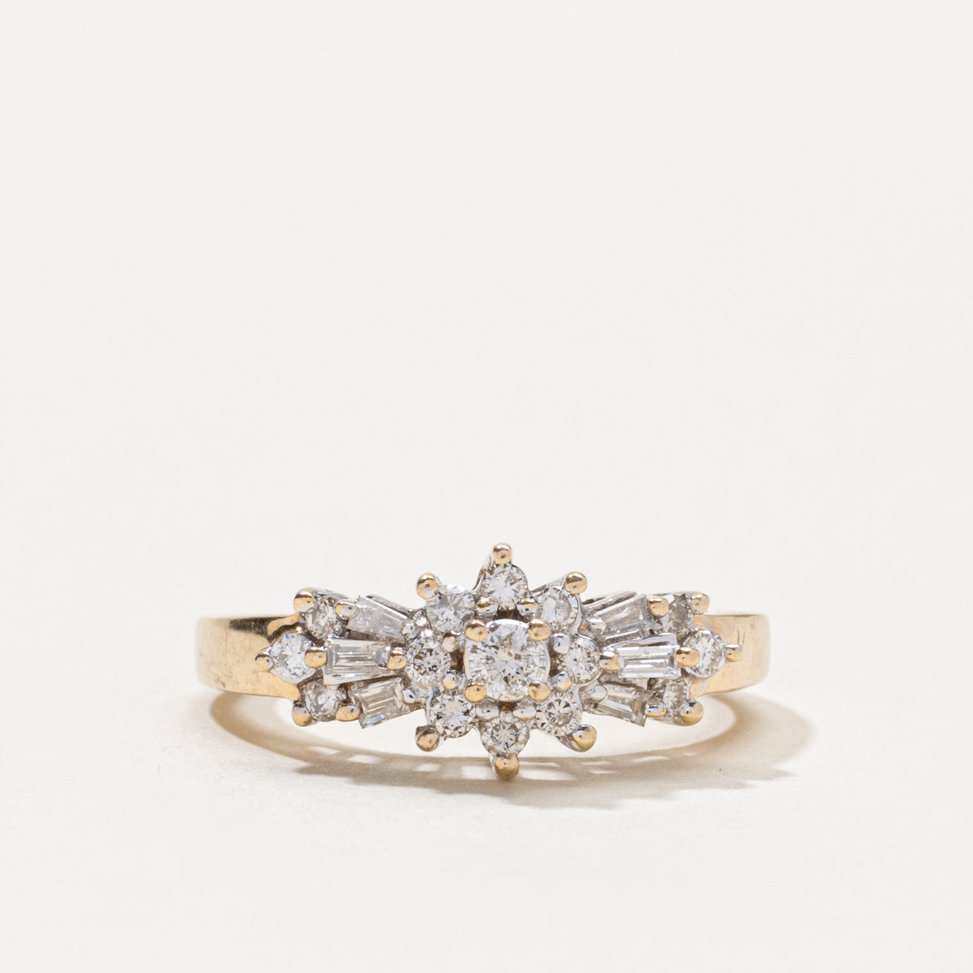 14k Diamond Cluster Ring | 0.40ctw | SZ 7