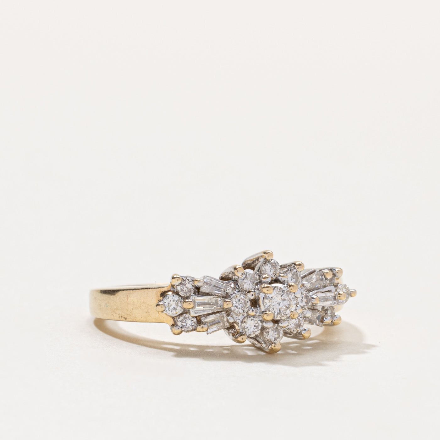 14k Diamond Cluster Ring | 0.40ctw | SZ 7