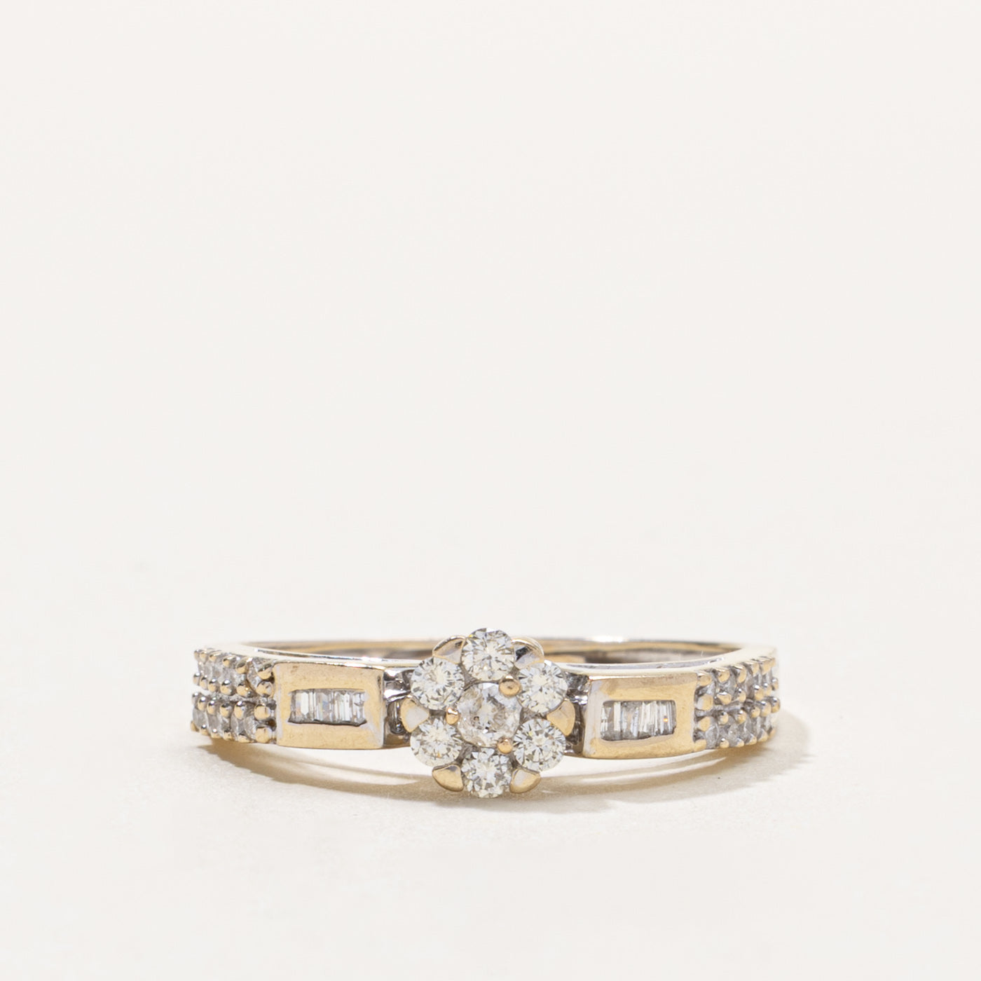 18k Diamond Daisy Cluster Ring | 0.26ctw | SZ 7.75