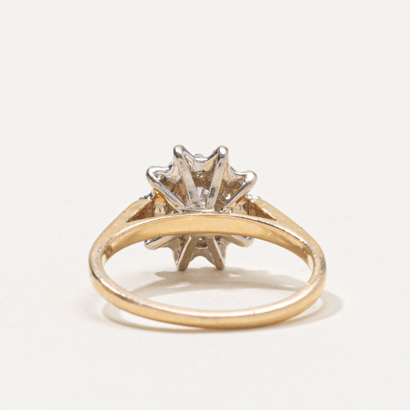 14k Diamond Petal Cluster Ring | 0.25ctw | SZ 4.75