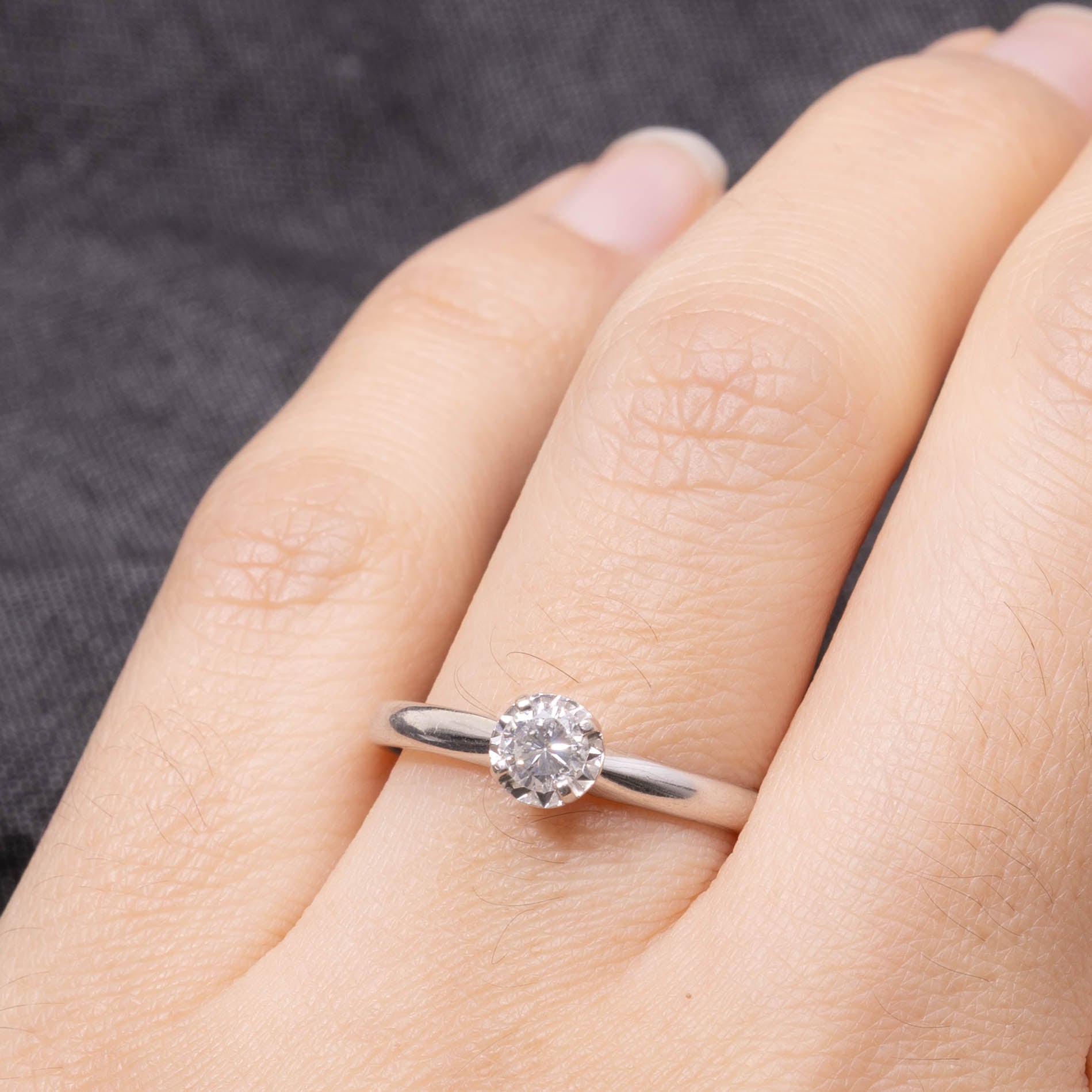 14k Illusion Set Diamond Ring | 0.25ct | SZ 7.25
