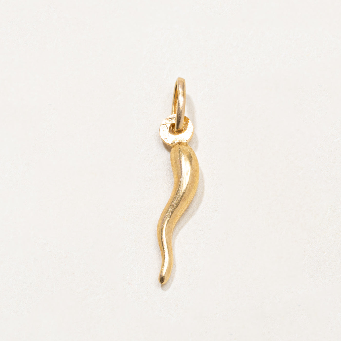 ‘Unoaerre’ Italian 18k Cornicello Charm
