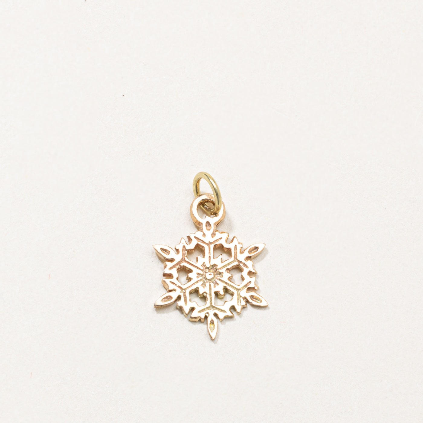14k Snowflake Charm
