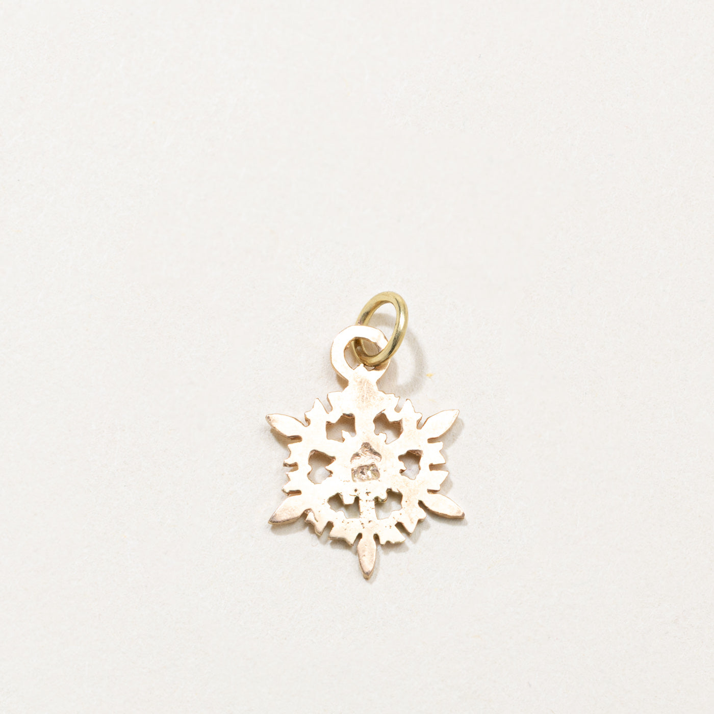 14k Snowflake Charm